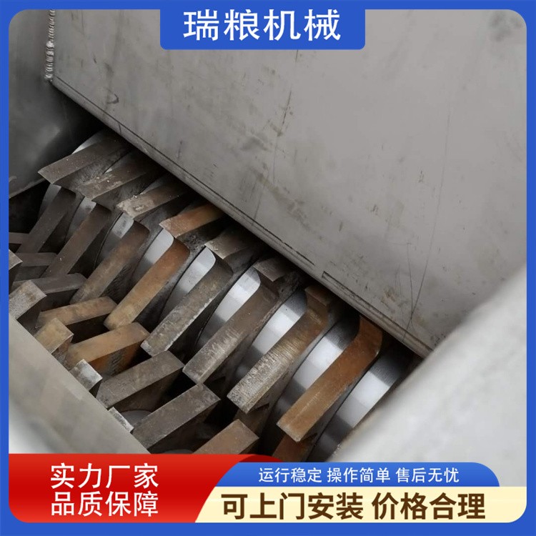 冻肉破碎机 大型冻干破骨机 冻鱼盘冻肉盘粉碎生产线图4