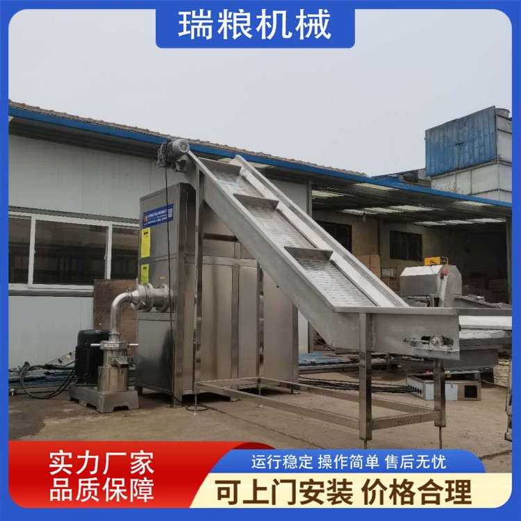 冻肉破碎机 大型冻干破骨机 冻鱼盘冻肉盘粉碎生产线