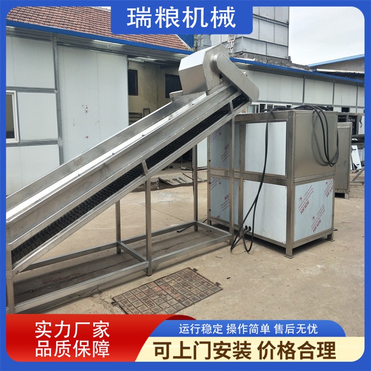 冻肉破碎机 大型冻干破骨机 冻鱼盘冻肉盘粉碎生产线图5