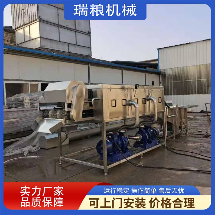 大姜清洗机 土豆生姜清洗去杂机 莴笋气泡喷淋洗菜机图2