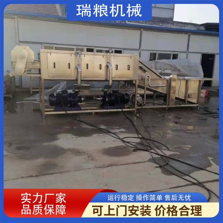 大姜清洗机 土豆生姜清洗去杂机 莴笋气泡喷淋洗菜机图4