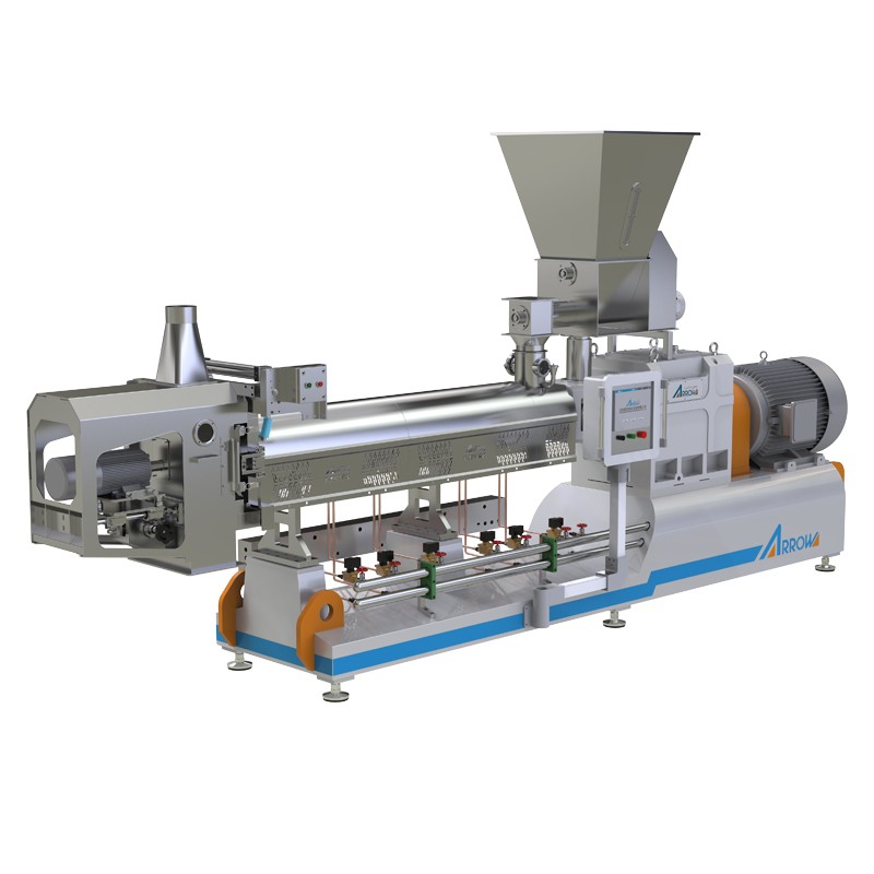 方便米饭生产线真诺智能大米膨化机全自动冲泡营养米挤压膨化机图5