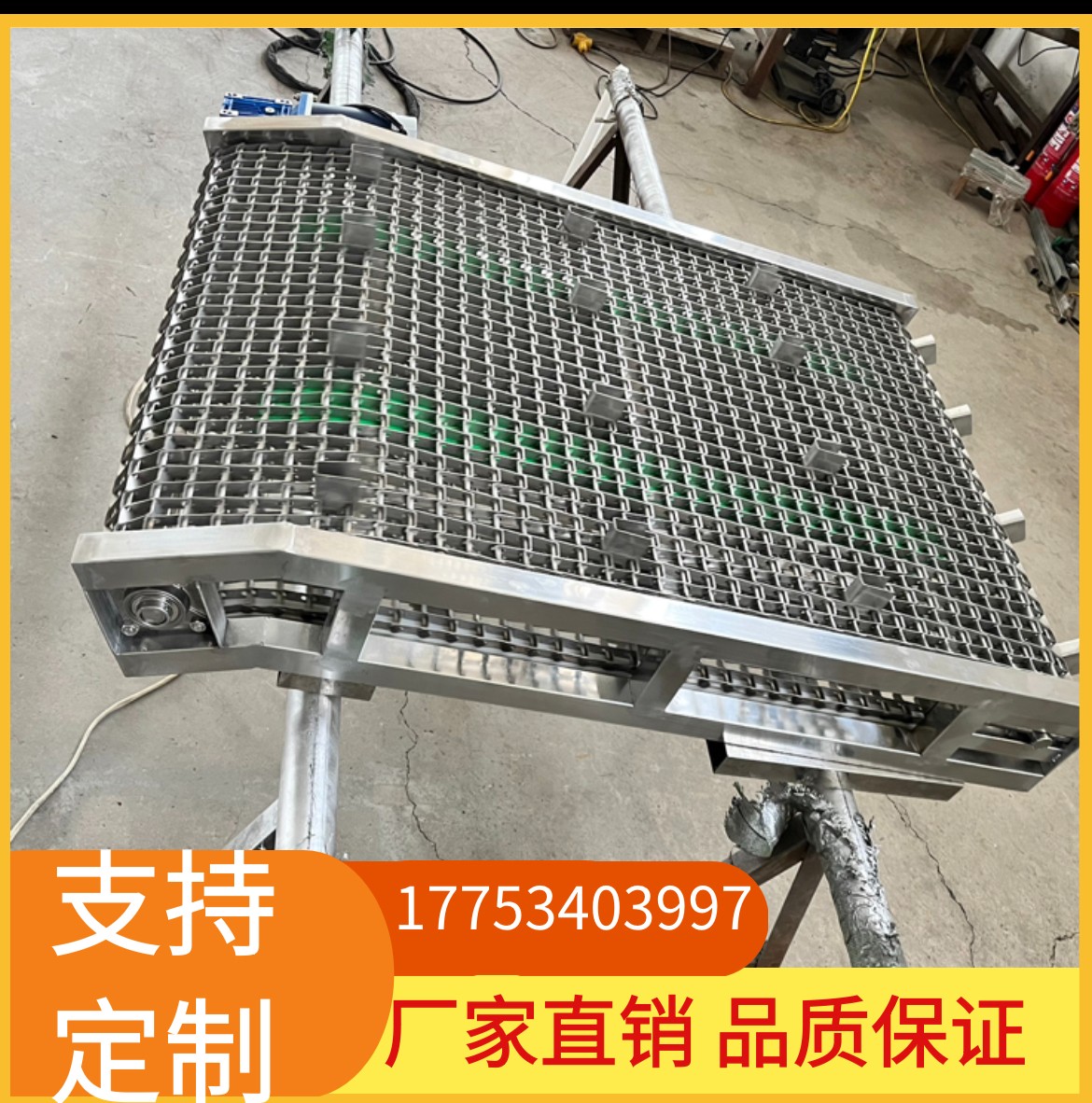 马蹄链输送机 不锈钢长城网带河道淤泥传送链网水草打捞机图4