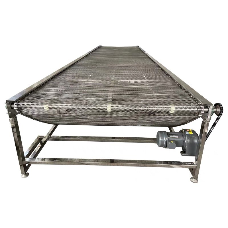 多层网带输送机陶瓷颗粒载重挡边网链输送带图5