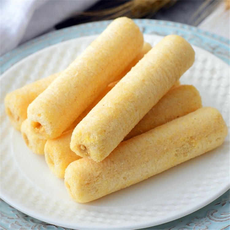 双螺杆夹心休闲食品生产设备 山东赛百诺 膨化休闲小食品设备图2