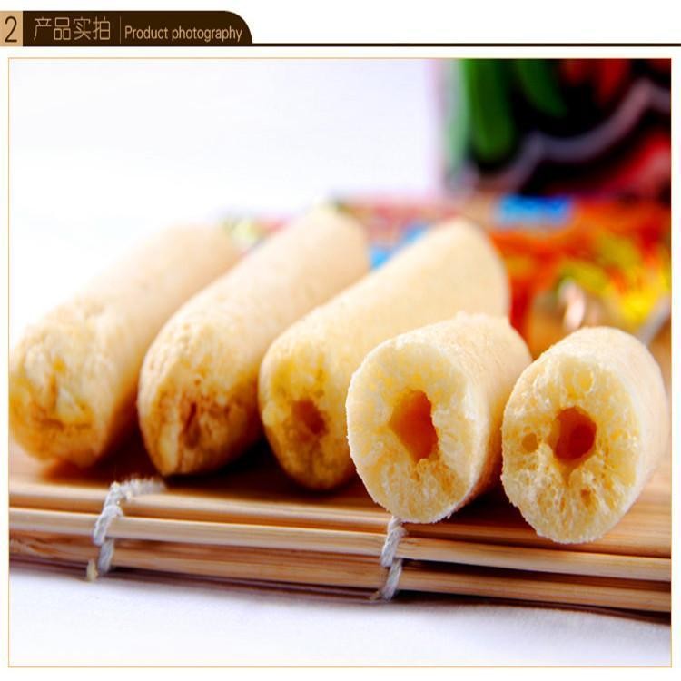 双螺杆夹心休闲食品生产设备 山东赛百诺 膨化休闲小食品设备图5