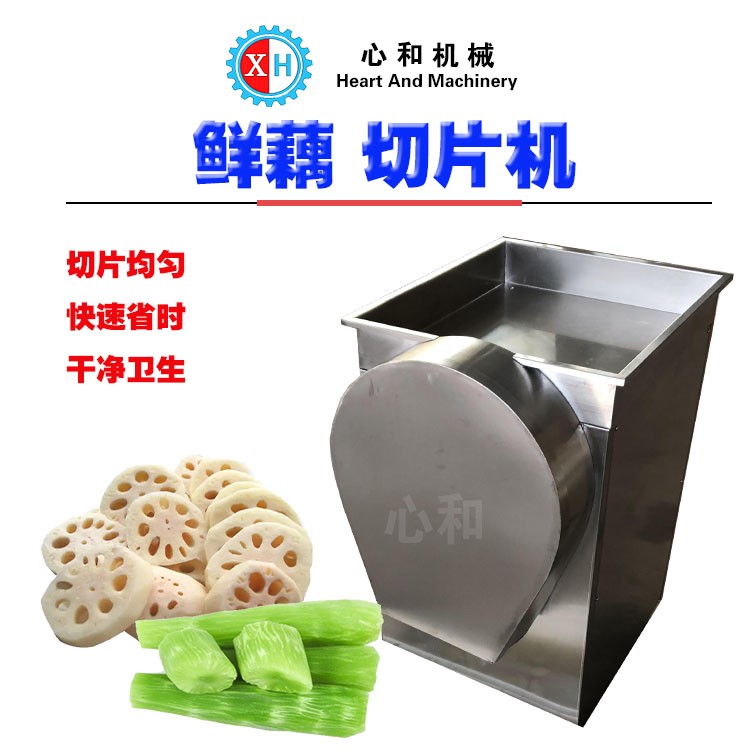 大产量双头切片机 全自动果蔬切片机器 多功能大蒜切片加工流水线图5