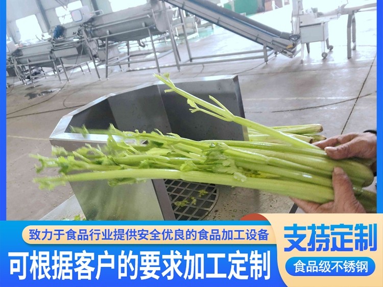心和牌 芹菜香菜自动化去叶打叶机 不锈钢自动皮除叶机图2