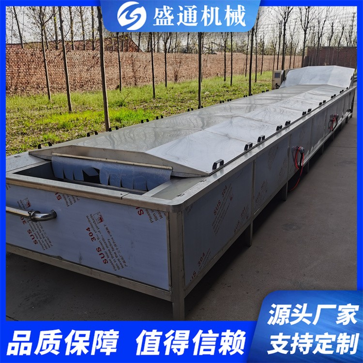 ST-6型毛豆蒸煮机速冻玉米加工设备保鲜花椒加工流水线盛通牌图3