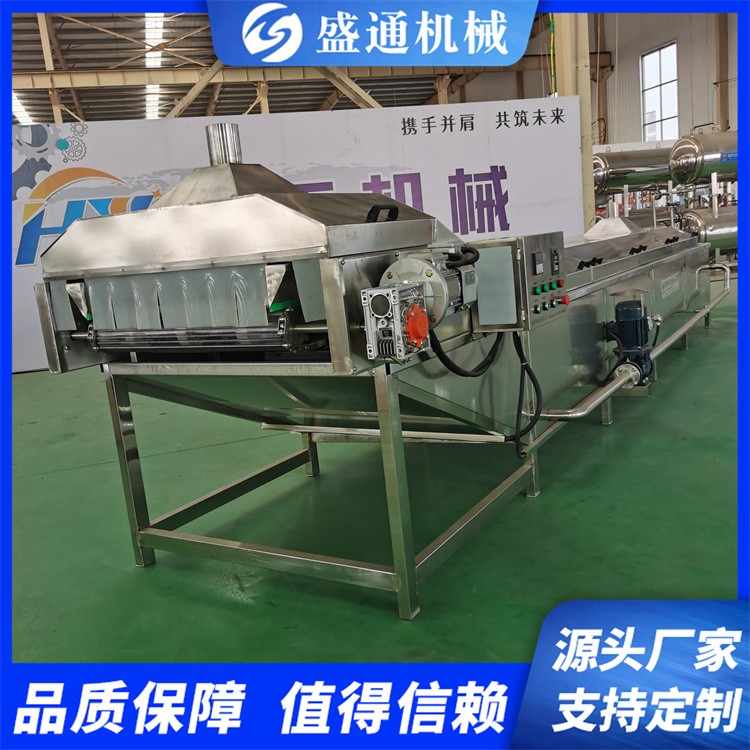 ST-6型毛豆蒸煮机速冻玉米加工设备保鲜花椒加工流水线盛通牌图4