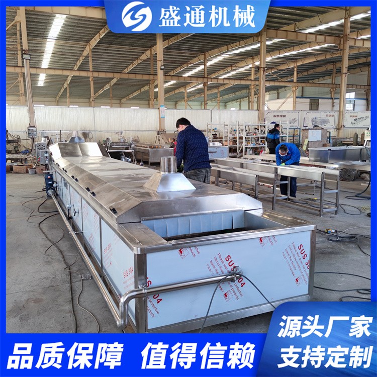 ST-6型毛豆蒸煮机速冻玉米加工设备保鲜花椒加工流水线盛通牌图5