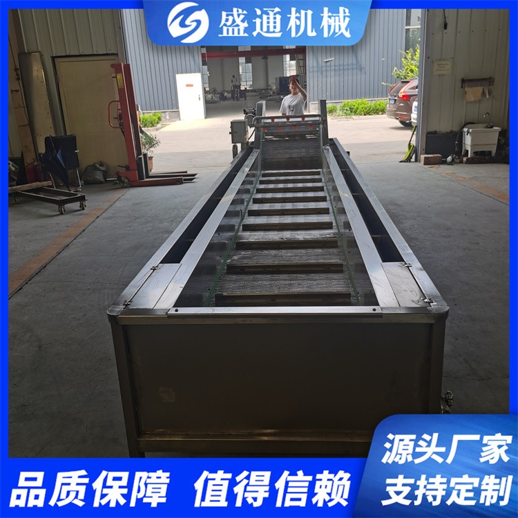 ST-2型山野菜清洗机 竹笋加工设备 预制菜加工流水线盛通生产图2