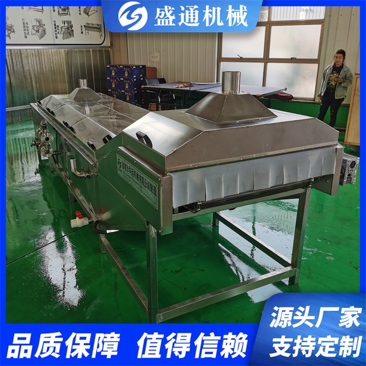 盛通牌ST-3型商用小龙虾蒸煮机龙虾尾加工设备毛肚加工流水线图2