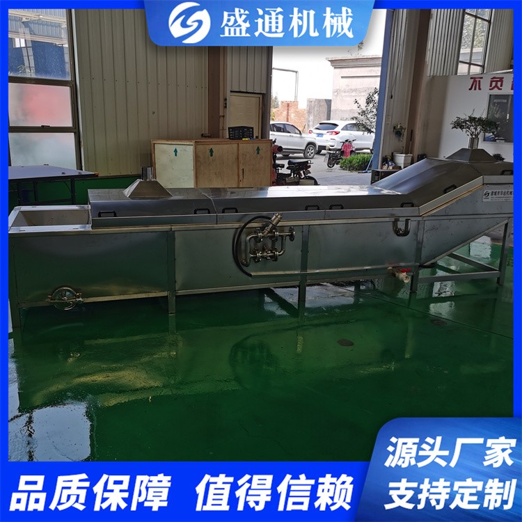 盛通牌ST-3型商用小龙虾蒸煮机龙虾尾加工设备毛肚加工流水线图3