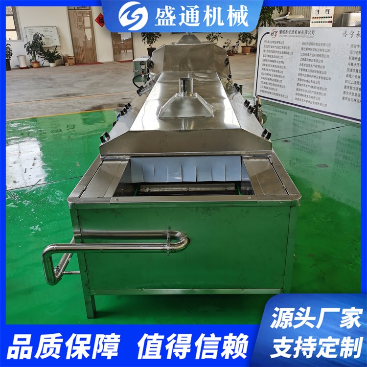 盛通定制ST-1型鲜食玉米加工设备 竹笋蒸煮机 山野菜漂烫机图2