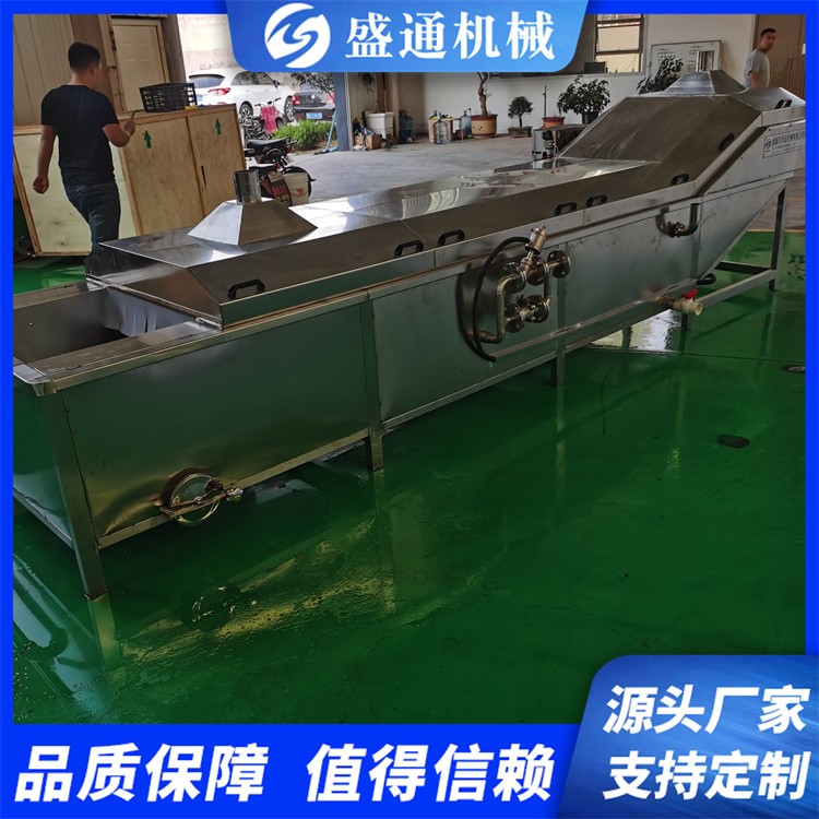 盛通定制ST-1型鲜食玉米加工设备 竹笋蒸煮机 山野菜漂烫机图3