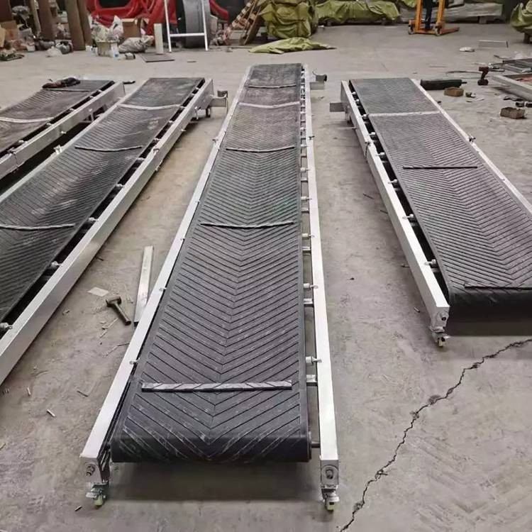 水泥装车用皮带输送带 600mm宽度 车载折叠皮带爬坡机图5