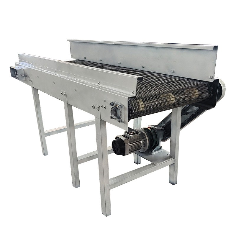网带输送机 蔬菜烘干冷却传送线 食品分拣流水输送机爬坡输送机图3