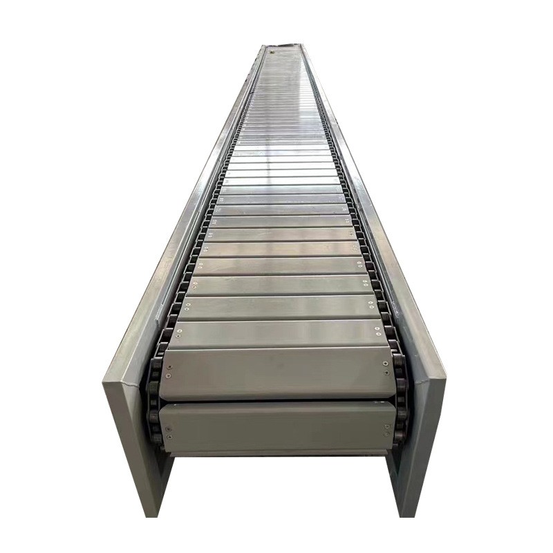 药品食品板链式输送机 物料运输传送 中小型不锈钢链板输送机图5