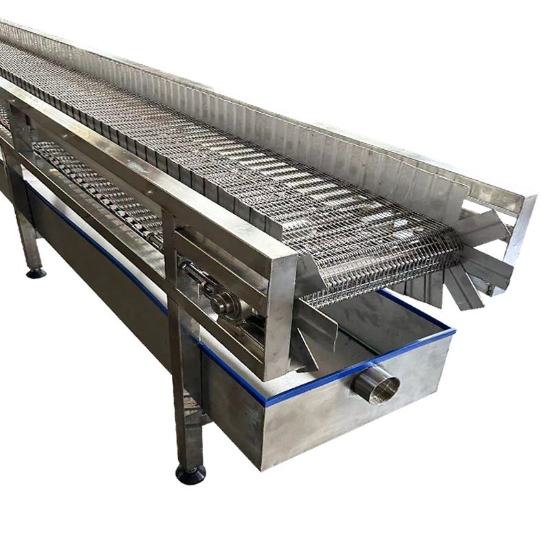 不锈钢网带传送机食品冷却降温流水线瓜果蔬菜清洗烘干网带输送机图5