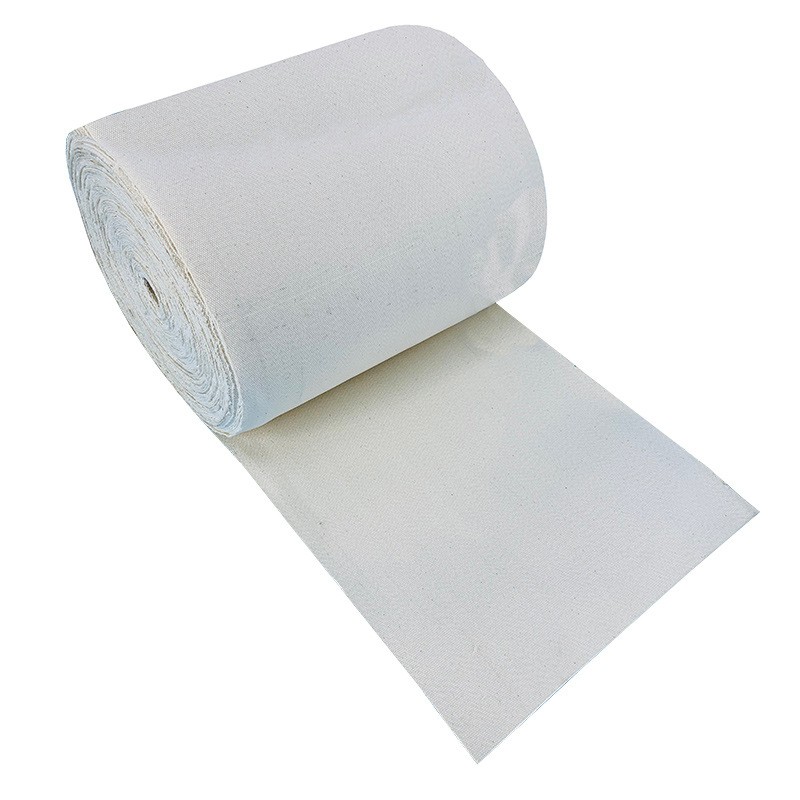 帆布输送带食品级饼干生产线辊印帆布传送带纯棉工业白色帆布带图5