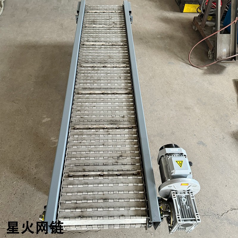 压铸链板网带输送机生产厂家食品加工冷却流水线金属链板式输送线图2