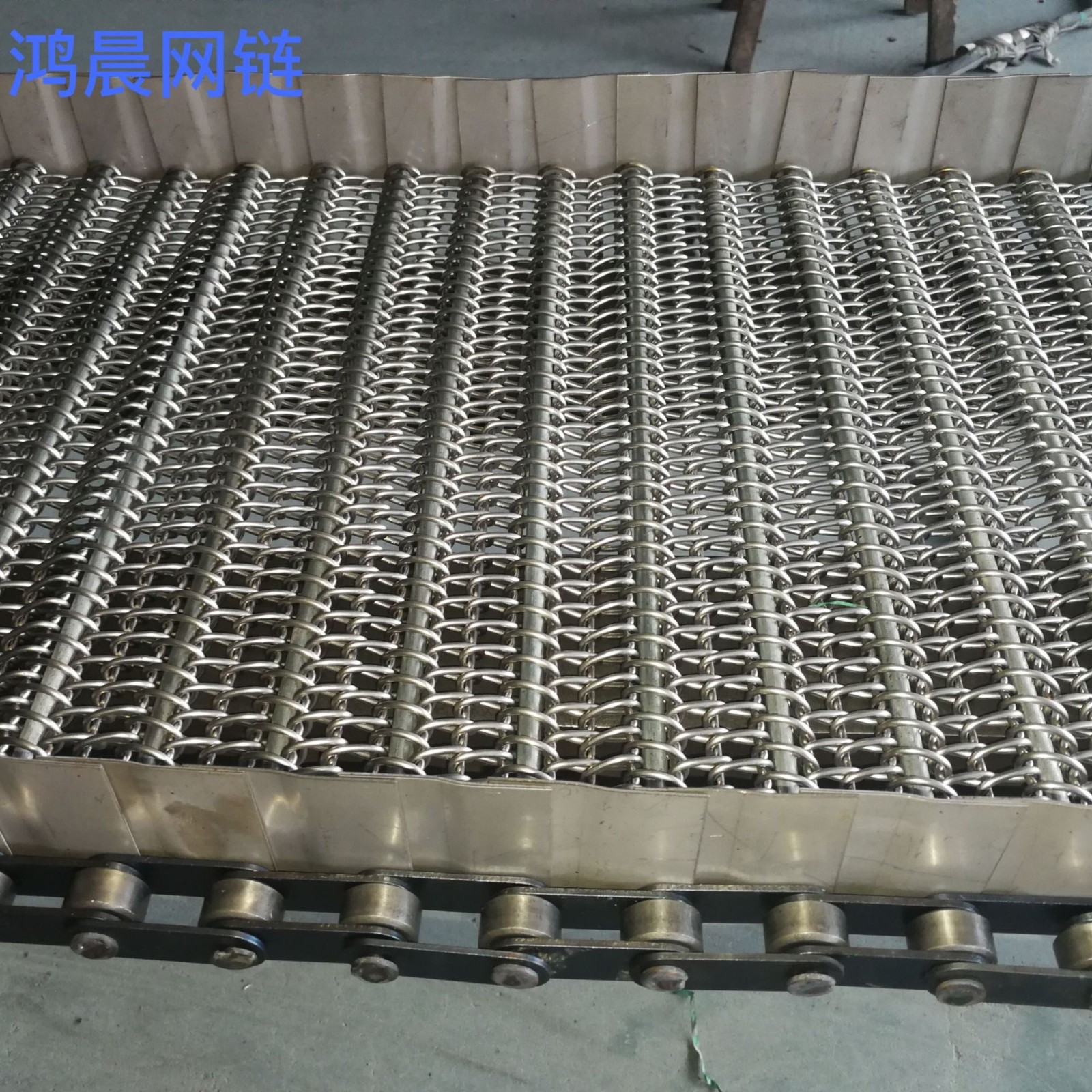 工业输送网带镀锌铁丝流水线运输带食品输送带不锈钢网带网链批发图3