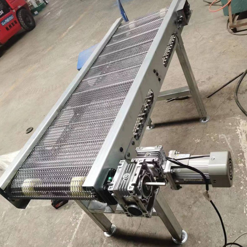 不锈钢网带输送机耐高温烘干机食品流水线输送机果蔬清洗输送机图5