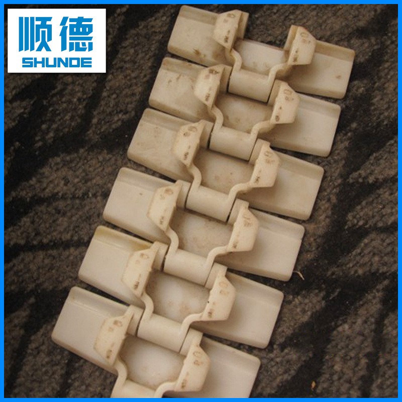 塑料链板 PP塑料输送链尼龙平顶输送链板无缝式链板工业传送链图2