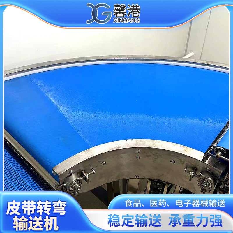 皮带转弯机环形输送机U型物流分拣生产线180度转弯输送皮带转弯机图5