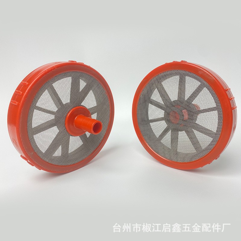 清洗机进水双面不锈钢过滤网圆盘洗车机吸水批发三缸柱塞泵配件图4