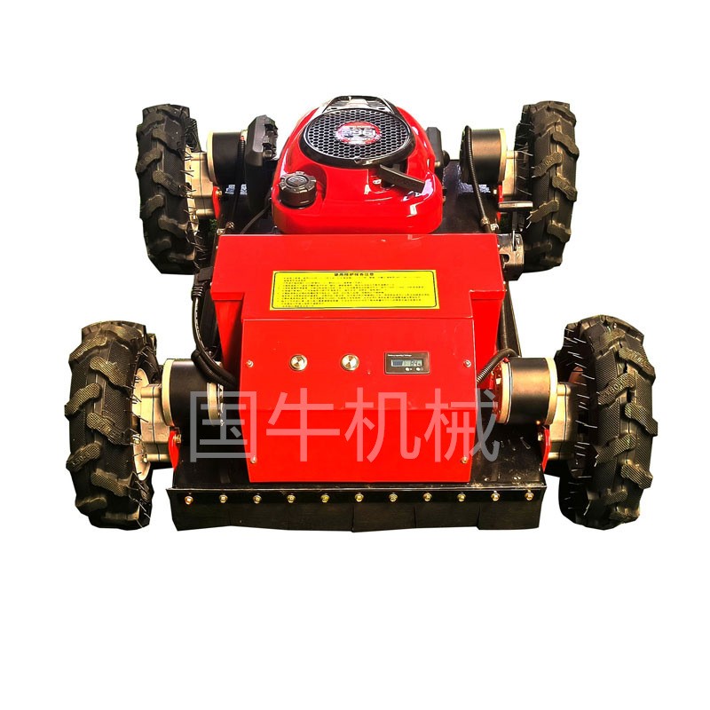 果园遥控割草机迷你四驱轮式全地形农用隆捷遥控割草机图5