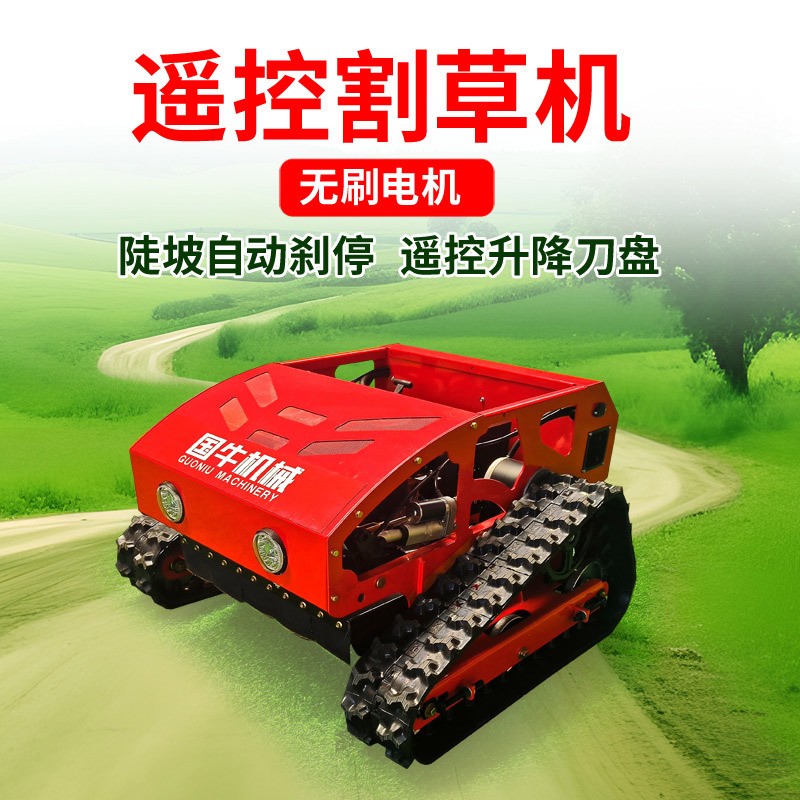 196-55遥控割草机源头厂家果园除草神器履带式遥控割草机