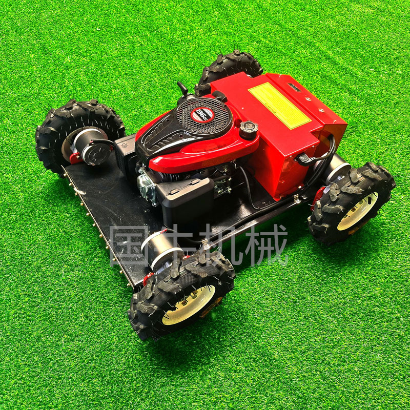 四驱轮式遥控割草机55型遥控调节割草宽度大马力动力足遥控割草机图2