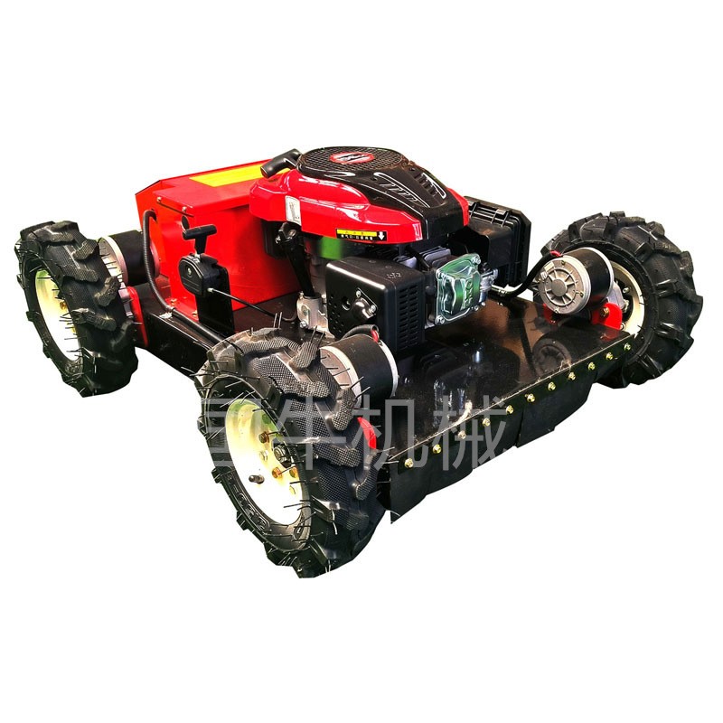 四驱轮式遥控割草机55型遥控调节割草宽度大马力动力足遥控割草机图5