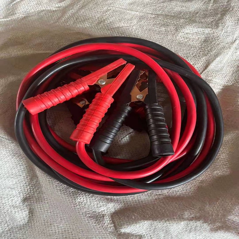 汽车搭火线电瓶线铜丝电瓶夹子连接线鳄鱼夹纯铜搭电线应急启动线图2