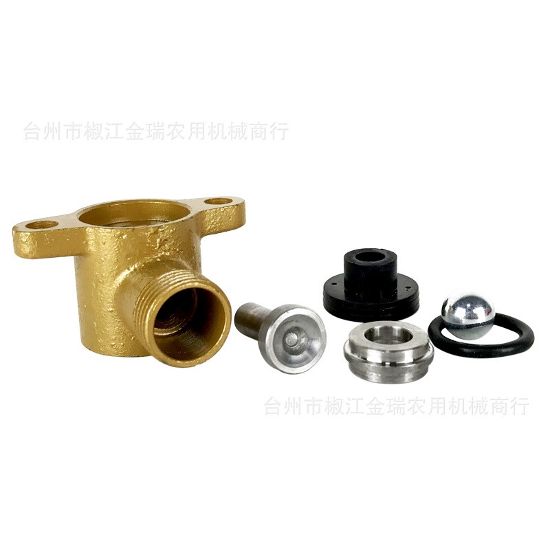 三缸柱塞泵调压阀总成回水座组件打药机喷雾器农用园林高压泵配件图3
