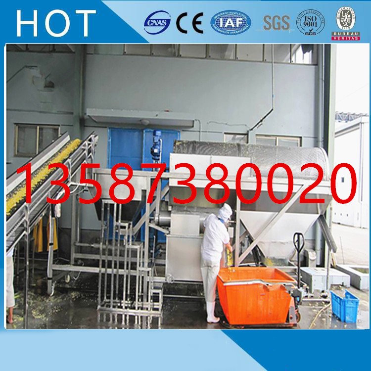 玉米青豆滚筒清洗机玉米粒青豆速冻生产线配套用循环水滚桶清洗机图3