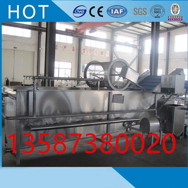 斜冲式果蔬清洗机高压水喷淋循环毛刷滚筒气泡清洗机涡流式清洗机图2