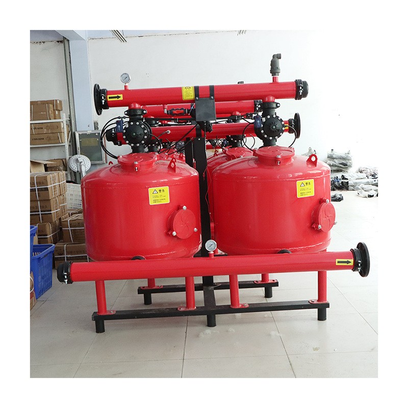 砂石过滤器 果园大棚灌溉自动反冲洗砂石过滤器农业节水灌溉设备图5