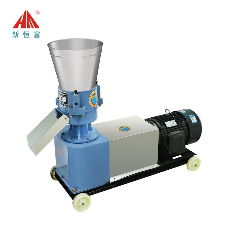 恒富机械 新款平模颗粒机 养殖用草粉饲料制粒机 家用家禽料造粒设备图5