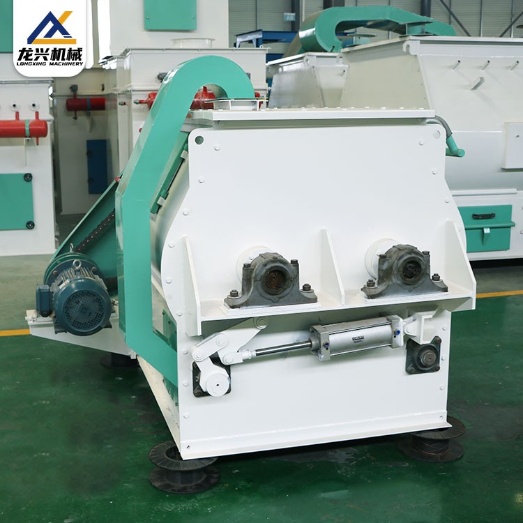 饲料厂粉料搅拌设备 颗粒拌料机 双轴桨叶式饲料混合机 龙兴图4