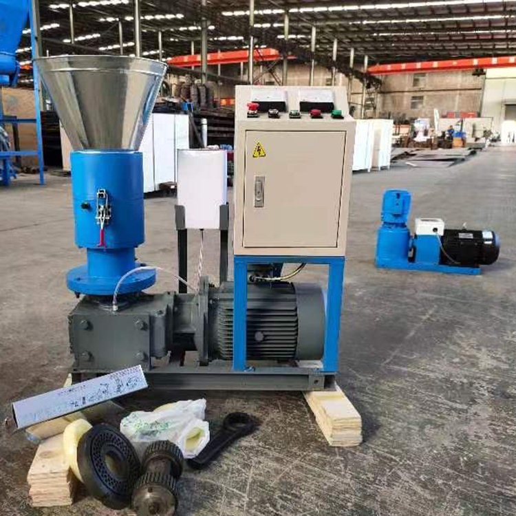 家庭式粮食玉米饲料颗粒机 平模挤压有机肥造粒机成型率高图5