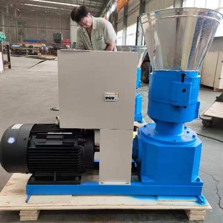 家庭式粮食玉米饲料颗粒机 平模挤压有机肥造粒机成型率高图2