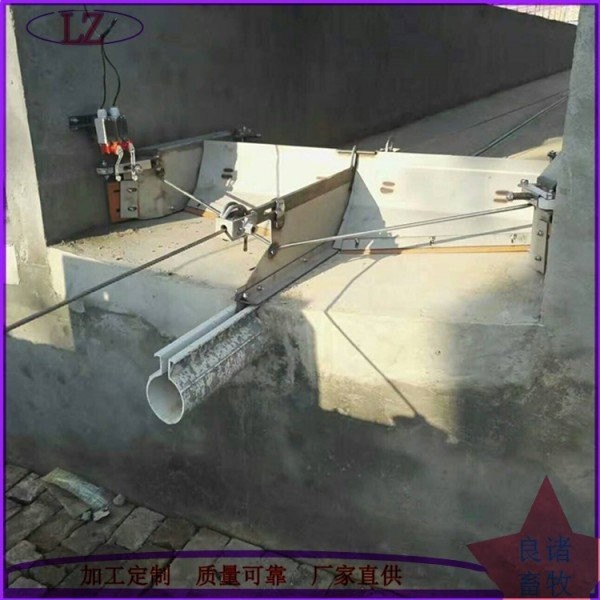 牛舍粪沟清理自动清粪机不锈钢刮粪机防脱绳养猪设备