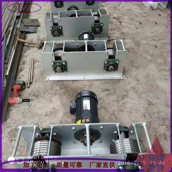 牛舍粪沟清理自动清粪机不锈钢刮粪机防脱绳养猪设备图4