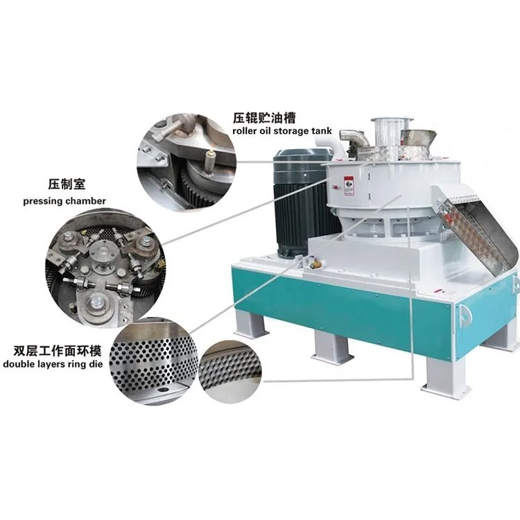 多瑞尔机械 MZLH立式环模制粒机 生物质燃烧颗粒机 自动化程度高图5