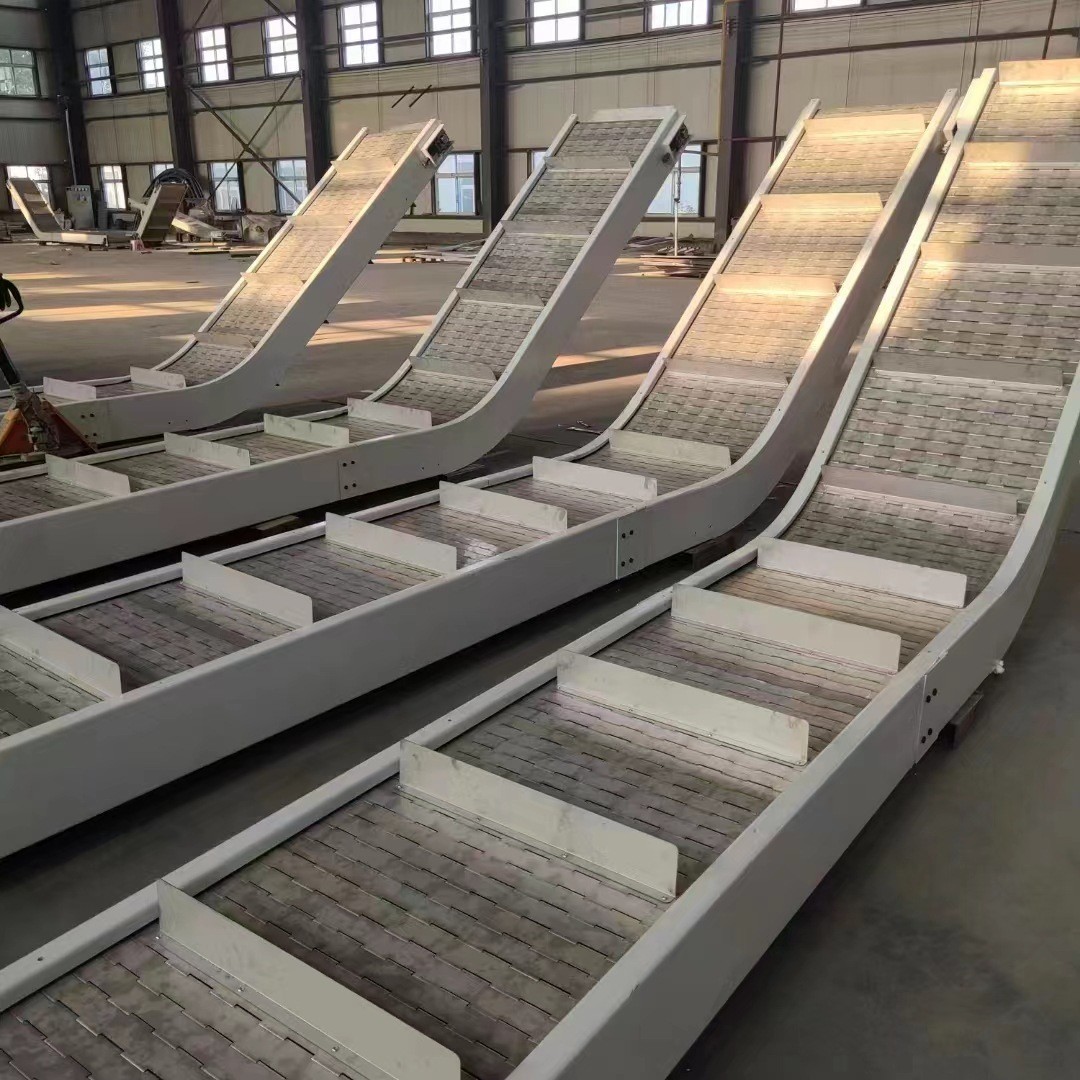 不锈钢链板提升机小型碳钢链板上料机耐高温输送机厂不锈钢爬坡机图3