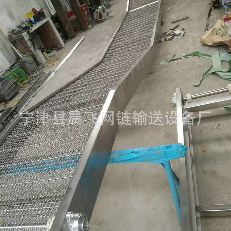 不锈钢网带输送机海鲜传送提升机果蔬食品流水线输送带网带输送机图3