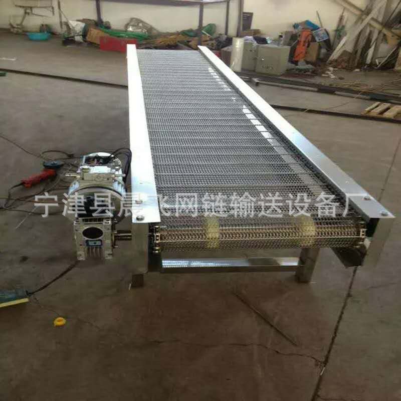 不锈钢网带输送机海鲜传送提升机果蔬食品流水线输送带网带输送机图2
